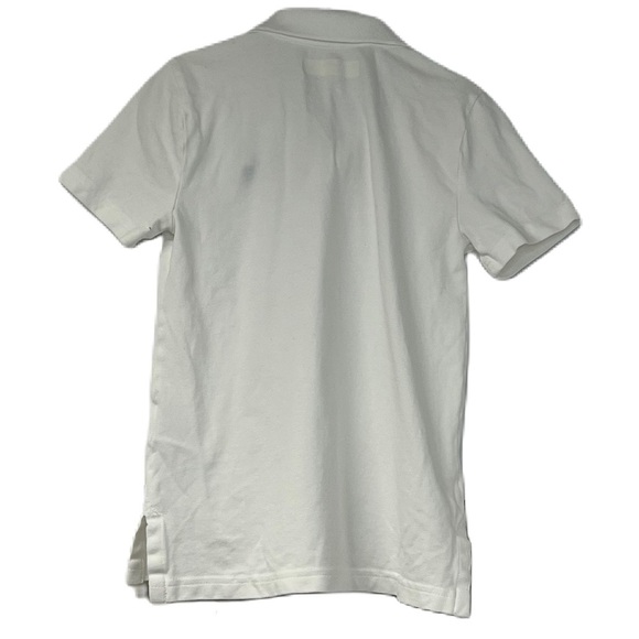 Abercrombie Kids boys white short sleeve polo preppy shirt sz 5/6 spring summer - Picture 3 of 7